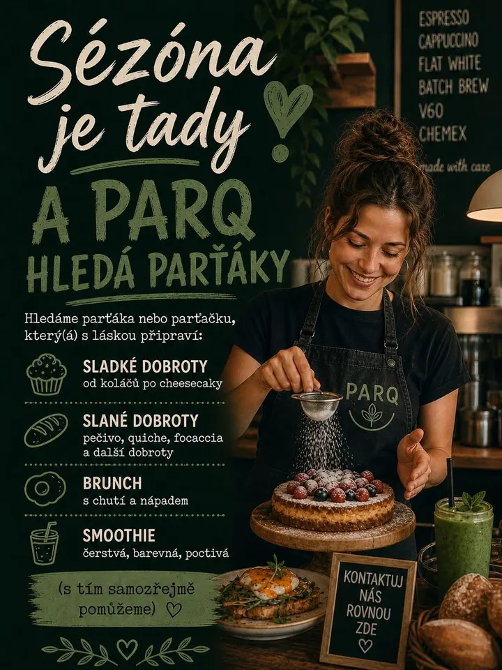 Plakát PARQ Hledáme parťáky